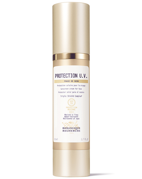 Price on request PROTECTION PROTECTION FOR FACIAL SKIN DURING TANNNING BIOLOGIQUE PROTECTION UV SPF25 50 ML